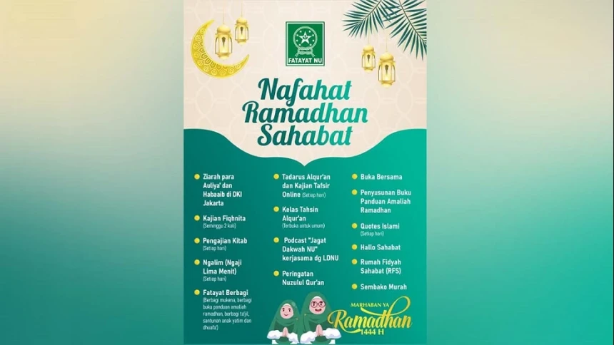 Hiasi Ramadhan dengan Kegiatan Positif, PP Fatayat NU Gelar ‘Ngalim’ hingga Kajian Fiqinita