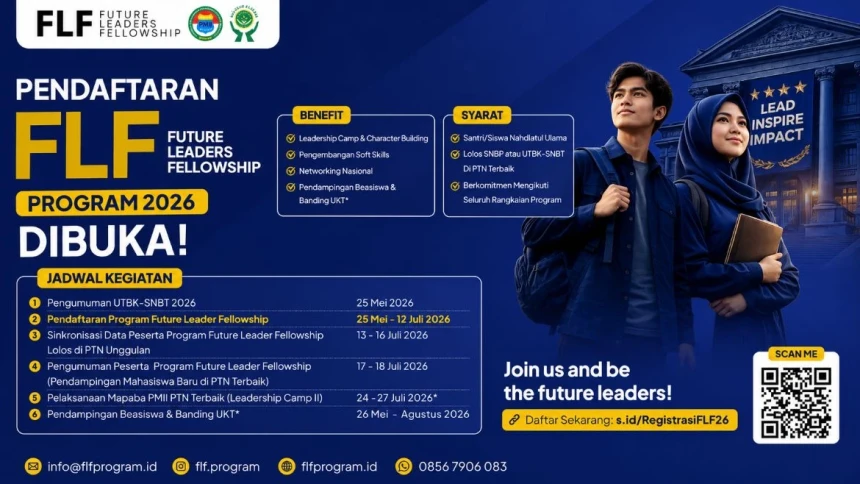 Future Leaders Fellowship 2026 Buka Pendaftaran, Siapkan Mahasiswa NU Tembus PTN Jalur SNBP dan UTBK-SNBT