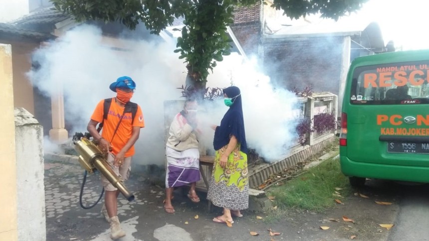 LPBINU Mojokerto Rutin Berantas Chikungunya dan DBD di Beberapa Kecamatan