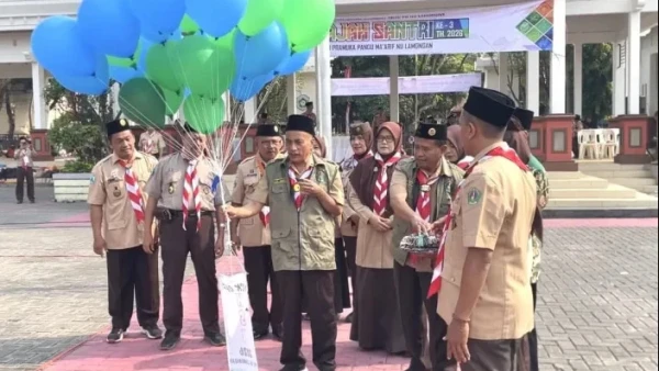 Ribuan Santri Ikuti Kick Off Hari Santri 2026 PCNU Lamongan