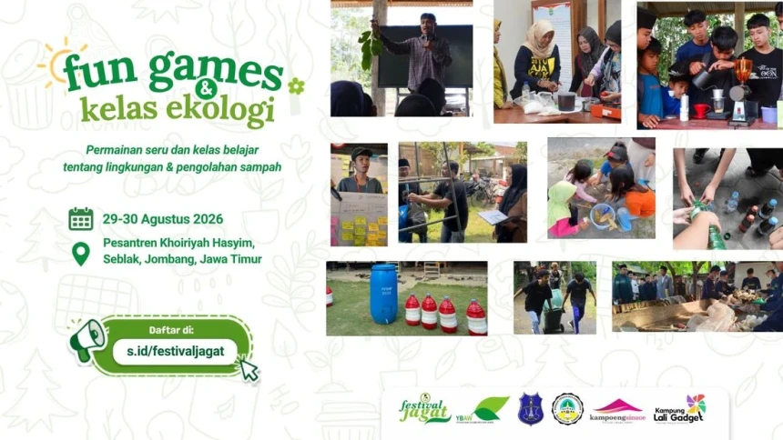 Festival JAGAT di Jombang Ajak Santri Belajar Ekologi Lewat Permainan 