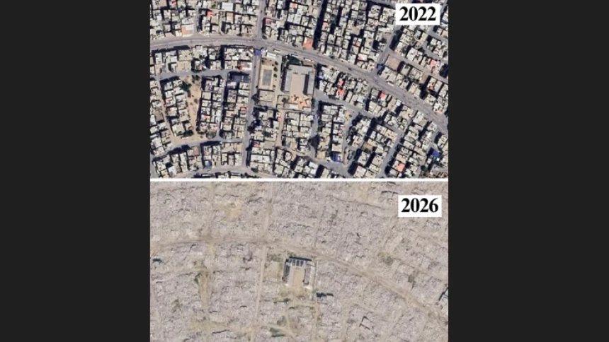 Angelina Jolie Tunjukkan Kehancuran Gaza melalui Citra Google Earth