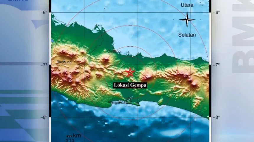 Gempa Magnitudo 4,3 Guncang Tegal Semalam, Terasa hingga Banyumas, Cirebon, dan Kuningan