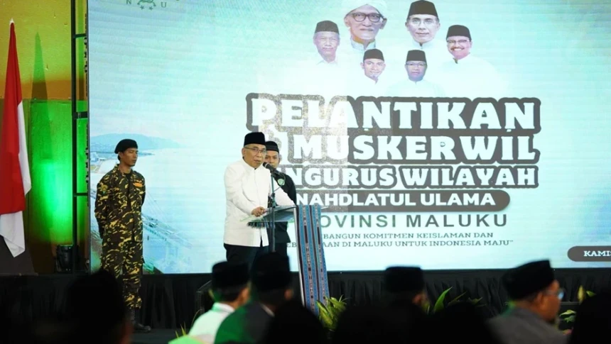 Lantik PWNU Maluku, Gus Yahya Tegaskan Khidmah Pengurus NU kepada Agama, Negara, dan Kemanusiaan