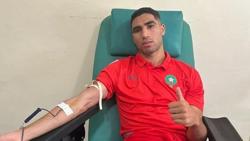Achraf Hakimi, Pemain Andalan Timnas Maroko Donorkan Darahnya untuk Korban Gempa