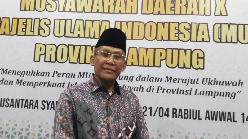 Prof Mukri Terpilih Menjadi Ketua Umum MUI Lampung Periode 2021-2026