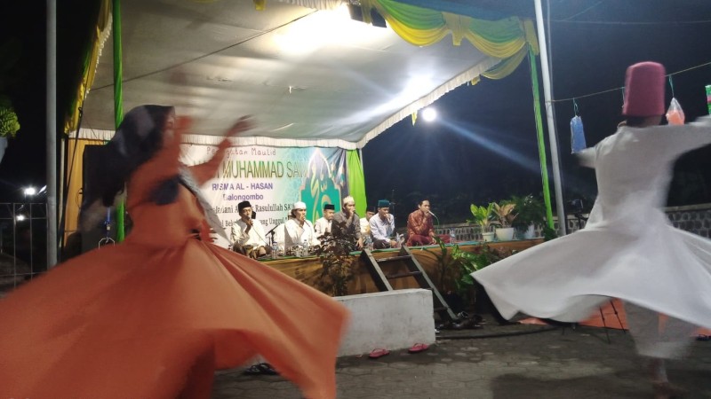 Rayakan Maulid Nabi, Remas Al Hasan Padukan Tarian Sufi dan Shalawat Al Banjari