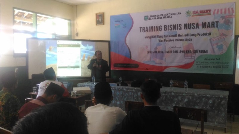 Kembangkan Ekonomi Nahdliyin, LPNU Kabupaten Sukabumi Gelar Pelatihan Startup