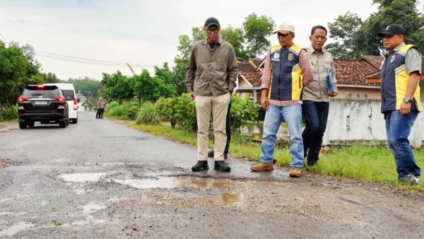 Gubernur Lampung Tinjau Perbaikan Jalan di Pesawaran, Fokus Sementara Tambal Lubang Jelang Lebaran
