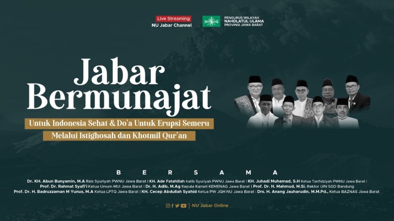 PWNU Jabar Akan Gelar Doa Bersama untuk Indonesia Sehat dan Korban Erupsi Semeru 