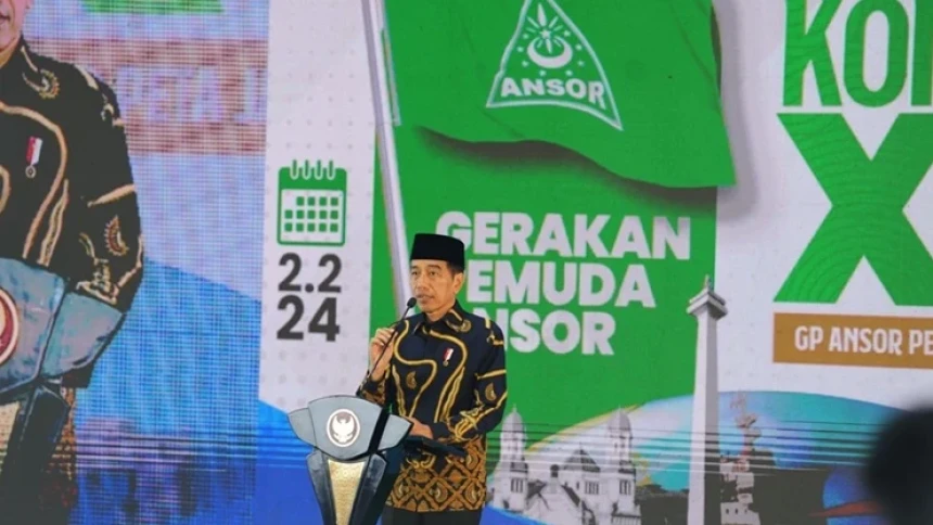 Pesan Presiden ke Ansor: Jaga Indonesia, Sukseskan Pemilu, dan Bela Kemerdekaan Palestina