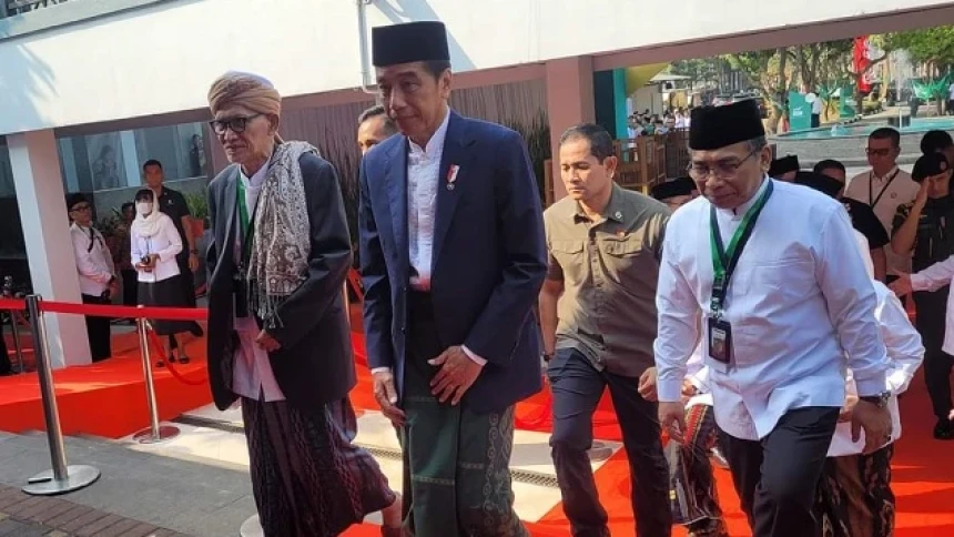 Jokowi, Prabowo, Mahfud MD, hingga Tri Risma Hadiri Pembukaan Munas-Konbes NU