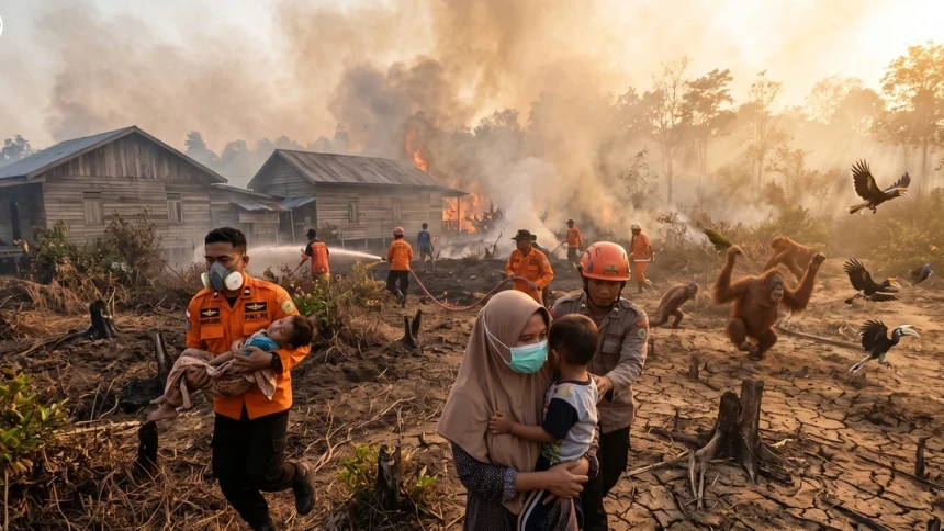Kabut Asap Karhutla Meluas: Urgensi Presiden Menetapkan Bencana Nasional