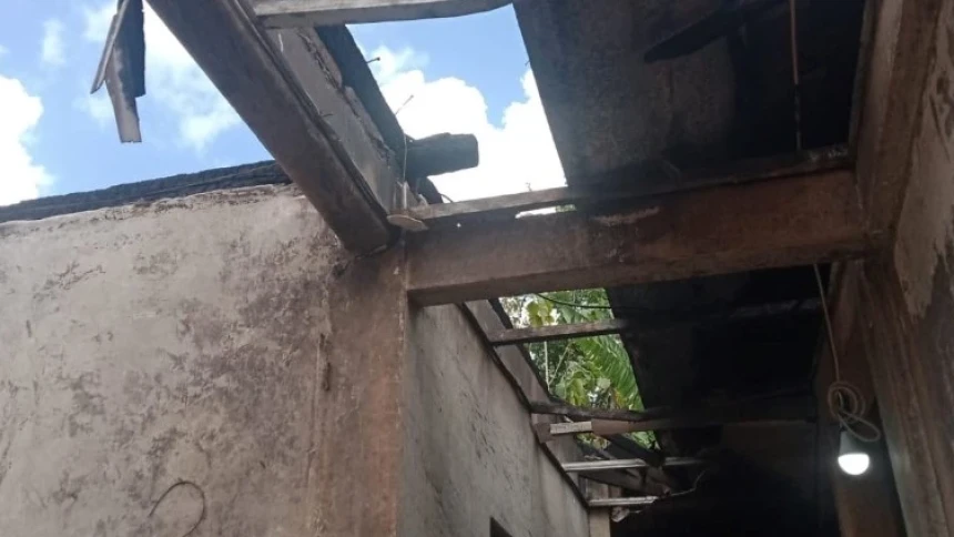 Kebakaran Rumah Warga Srihardono, LAZISNU Pundong Bantul Kirim Bantuan