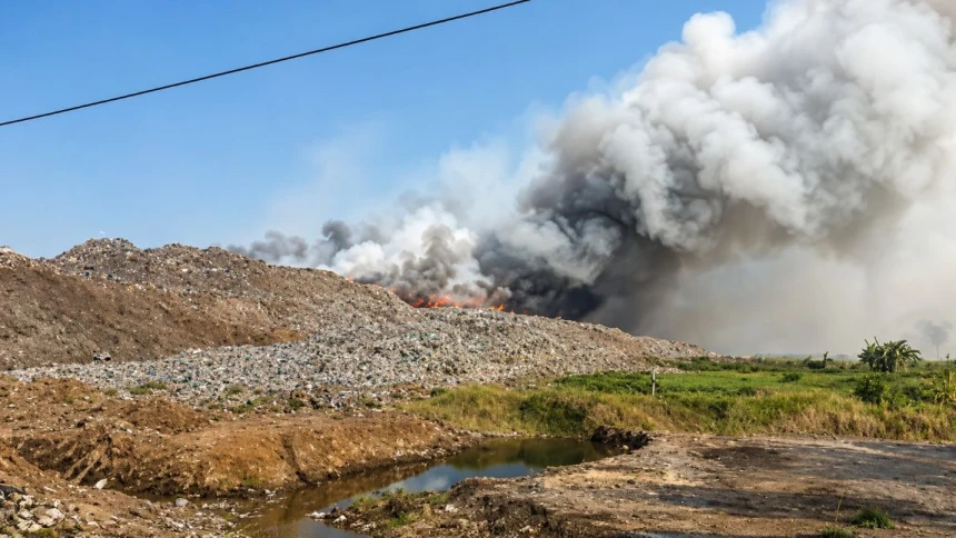 Kebakaran TPA Jatiwaringin Tangerang Meluas, 15 Hektare Lahan Terbakar dan 139 Warga Terdampak ISPA