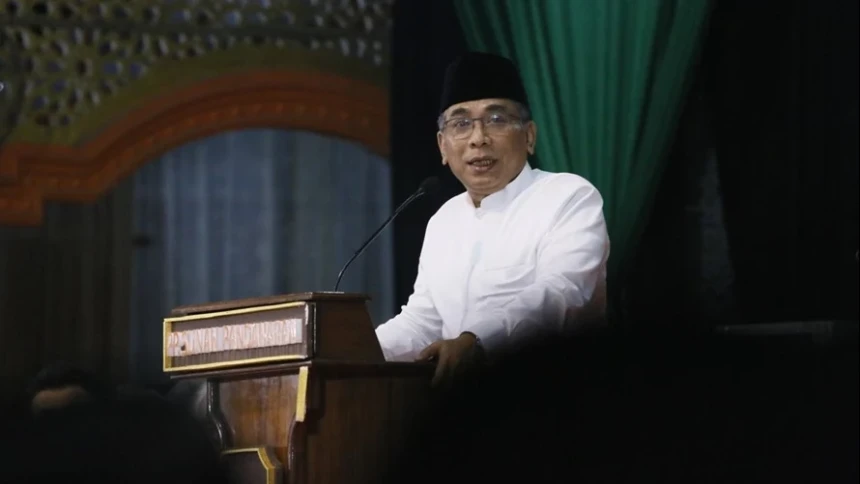 Pidato Lengkap Gus Yahya tentang Pengasuh Jiwa dalam Pendidikan Instruktur PMKNU