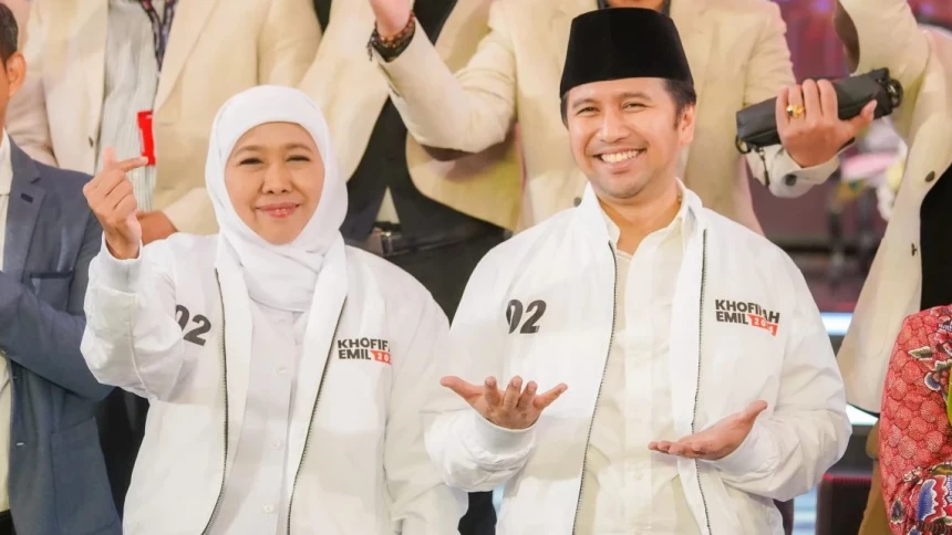 Khofifah-Emil Unggul di Pilgub Jatim Hasil Quick Count Sementara di 3 Lembaga Survei 