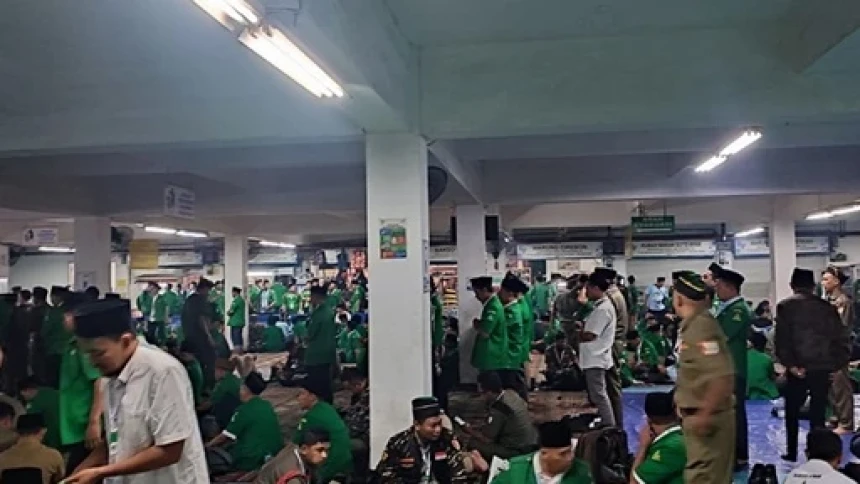 Jelang Pembukaan Kongres XVI, Ribuan Kader GP Ansor Padati Pelabuhan Tanjung Priok