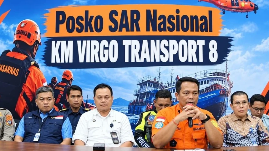 Pencarian Korban Terkendala, Basarnas Dorong Pengangkatan KMP Virgo Transport 8 Dipercepat