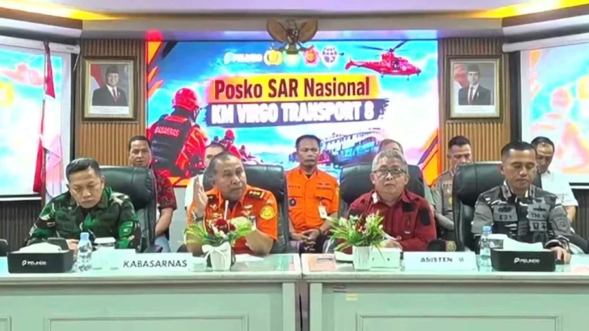 Basarnas Hentikan Metode Penyelaman Pencarian Korban KM Virgo Transport 8