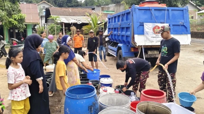 Kekeringan Meluas, Banser Pemalang Salurkan 211 Ribu Liter Air Bersih