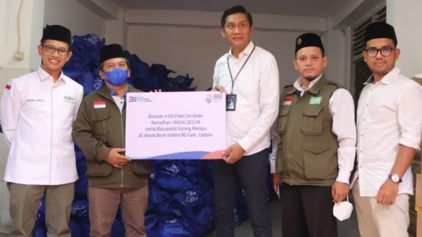 LAZISNU PBNU Mulai Distribusikan 50 Ribu Paket Sembako untuk Marbot dan Warga Sekitar Masjid Se-Jabodetabek