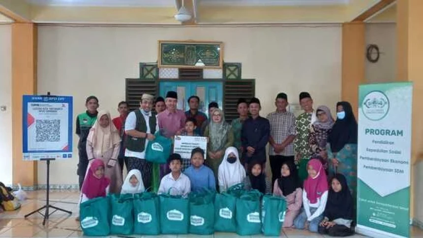 NU Care-LAZISNU Yogyakarta Berbagi Sembako dan Santuni Yatim
