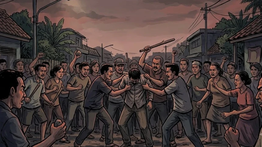 Viral Tangis Anak Korban Amuk Massa, Bagaimana Islam Memandang Main Hakim Sendiri?