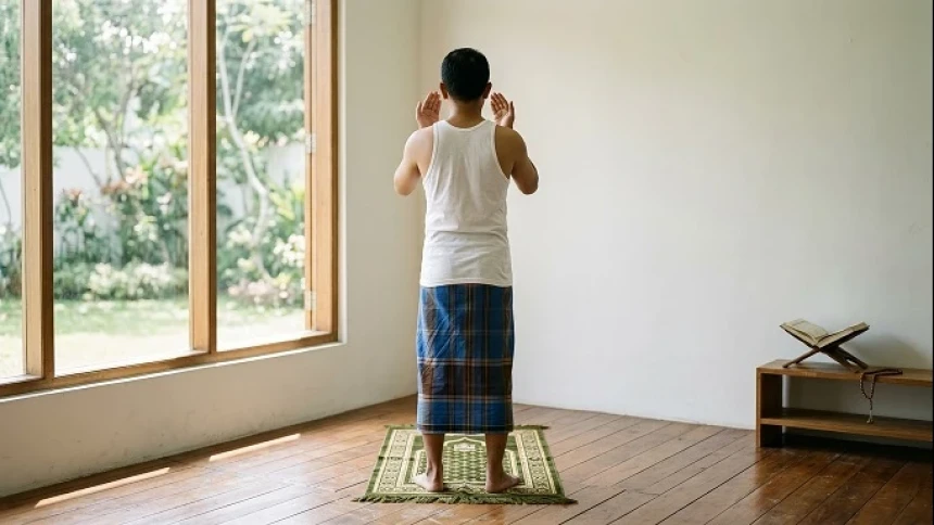 Hukum Shalat Pakai Kaos Singlet