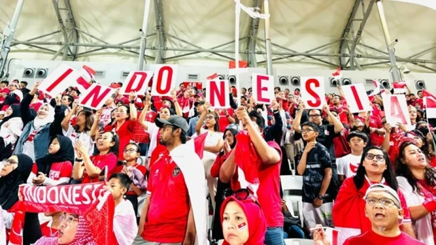 Indonesia Juara 4 Piala Asia U-23, Ini Momen Ribuan Suporter Timnas Merahkan Stadion