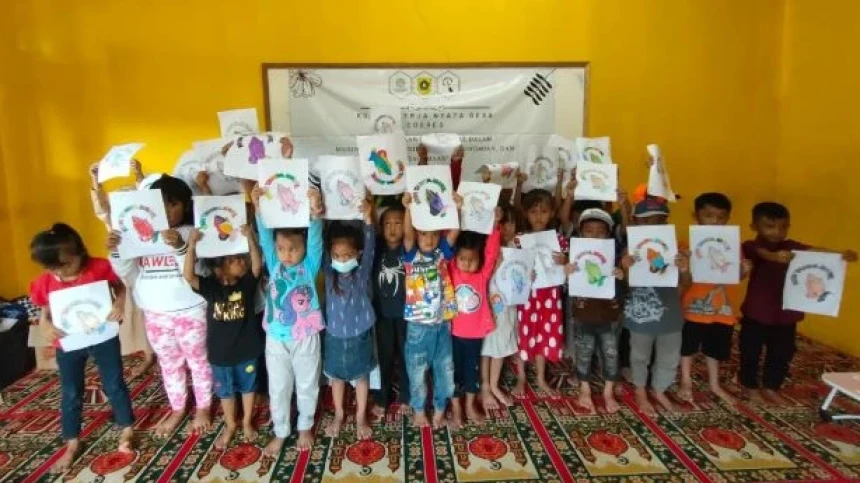KKN Mahasiswa Unusia Bantu Vaksinasi dan Lomba Mewarnai di Bogor
