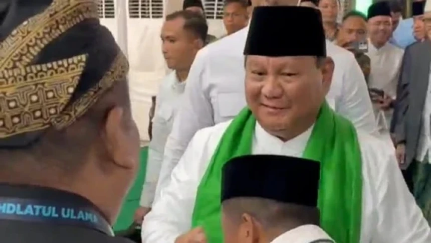 Bukan Bahas Politik, Ini Isi Obrolan Singkat Prabowo dan Gus Nabil di Muktamar