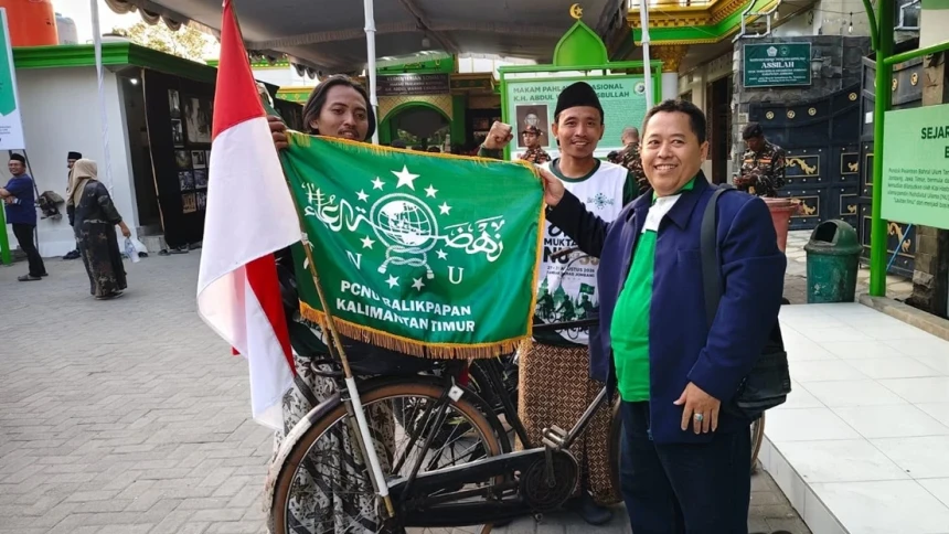 Cerita Wildan Kayuh Ontel dari Balikpapan Hadiri Muktamar ke-35 NU di Jombang