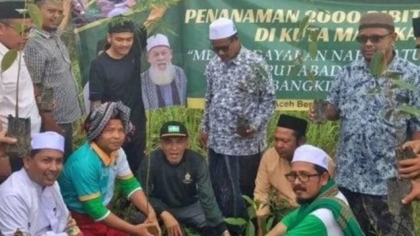 Sambut 1 Abad NU, Nahdliyin Aceh Tanam 2 Ribu Pohon