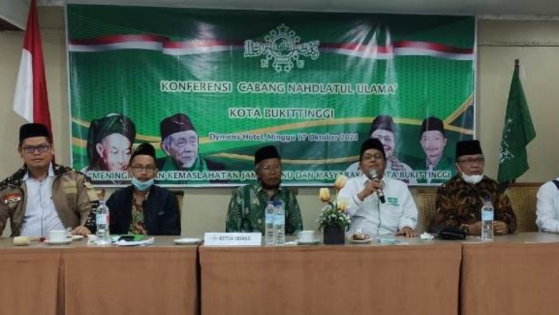 Zainul Akbar dan Edy Mulyono Terpilih Jadi Rais dan Ketua NU Bukittinggi