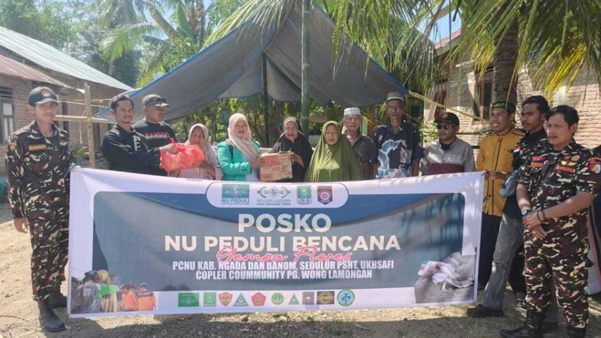 NU Peduli Salurkan Bantuan Logistik ke 20 Posko Terdampak Gempa M7,7 NTT