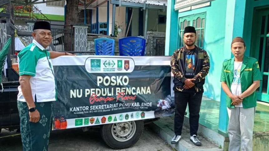 Di Tengah Muktamar Ke-35, Tim NU Peduli Pastikan Bantuan Gempa NTT Tetap Berjalan