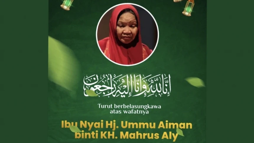 Innalillahi, Putri KH Mahrus Ali Lirboyo, Nyai Hj Ummu Aiman Rifa&#039;i Wafat