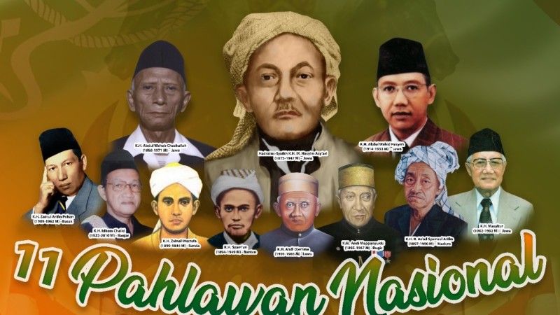11 Orang Pahlawan Nasional dari Kalangan Santri