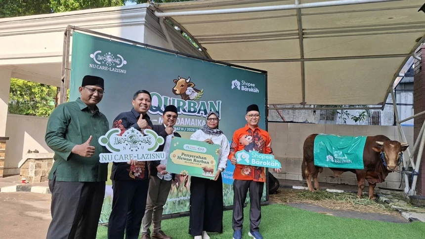 PBNU Terima Sapi Limosin Seberat 1 Ton untuk Kurban ke Pesantren Almanar Azhari, Depok
