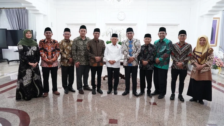 Jajaran PBNU Halal Bihalal ke Wapres, Bahas Kaderisasi Ulama Syuriyah di Luar Jawa