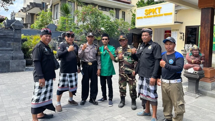 Pecalang Desa Adat Bali Sambut Baik Kegiatan Banser dan Pagar Nusa