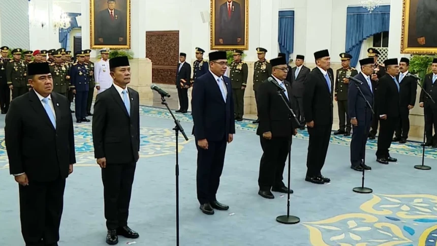 Prabowo Lantik Empat Wakil Menteri, Kepala BNPB, dan Pimpinan Badan Pengelola Gambut