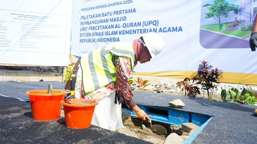 NU Care-LAZISNU dan BPKH Bantu Pembangunan Masjid Unit Percetakan Al-Qur’an di Bogor