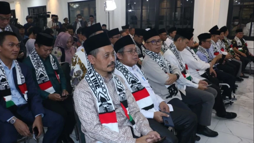 Pengurus Kenakan Syal, PBNU Tegaskan Komitmen Dukung Kemerdekaan Palestina