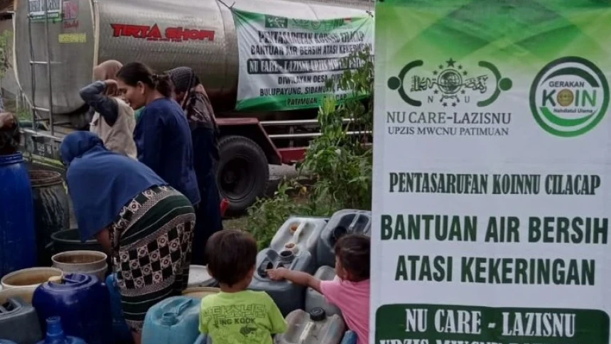 Total 576 Ribu Liter Air Bersih Disalurkan NU Care-LAZISNU Cilacap untuk Warga Terdampak Kekeringan