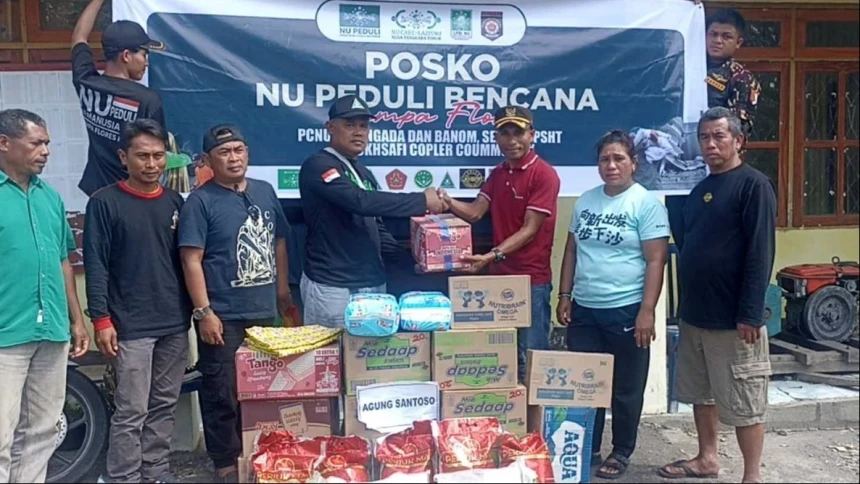 NU Peduli NTT Kembali Salurkan Bantuan Logistik, Sekolah di Ngada Masih Gunakan Tenda Darurat