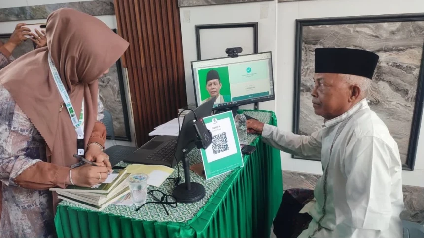 Rabu Siang, Muktamirin Mulai Berdatangan ke Tower 6 MTsN 3 Jombang untuk Registrasi Penginapan