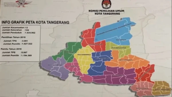 KPU Kota Tangerang Coret Ribuan Pemilih Pemilu 2024