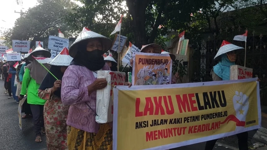 Petani Pundenrejo Tuntut Hak Pengelolaan Lahan Pertanian yang Dirampas Korporasi